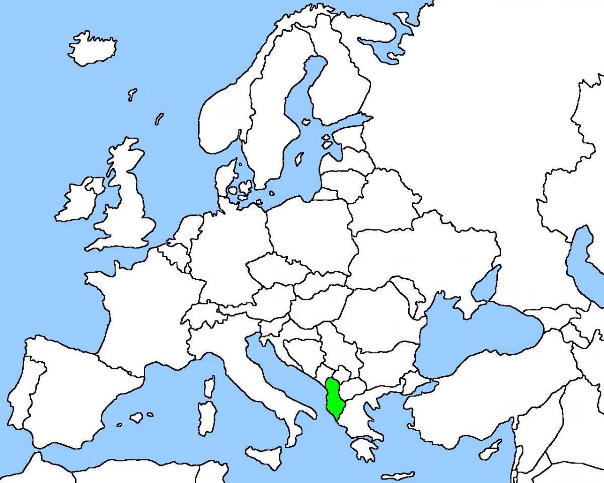 mapa d'Albània mapa de localització