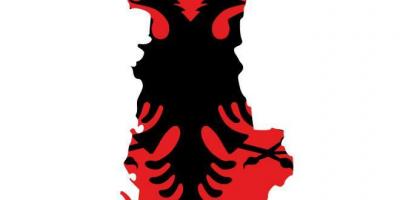Mapa de la bandera d'Albània
