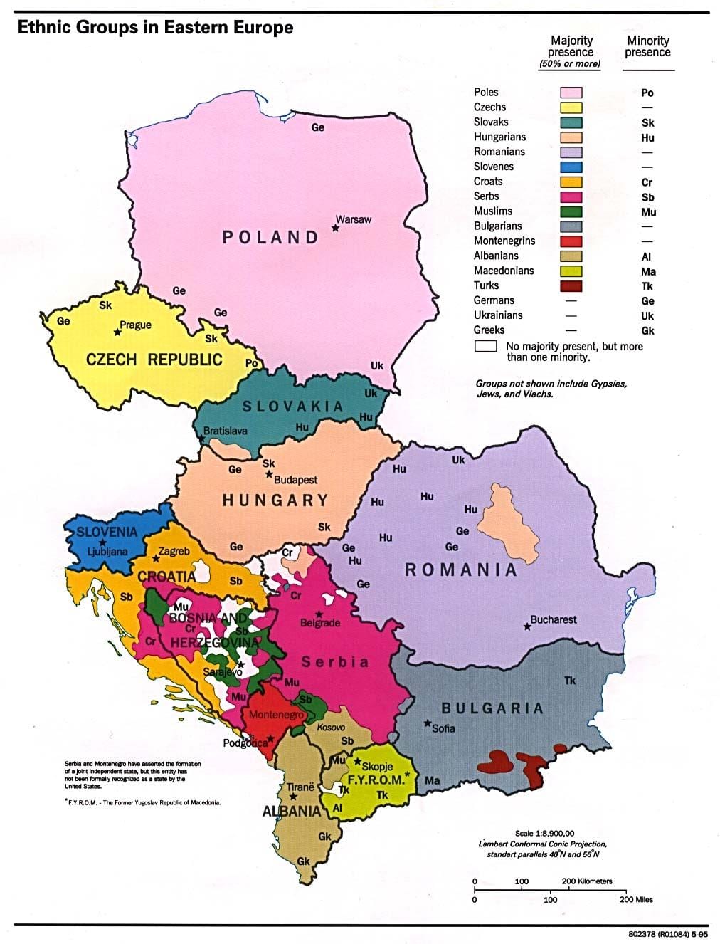 ètniques mapa d'Albània