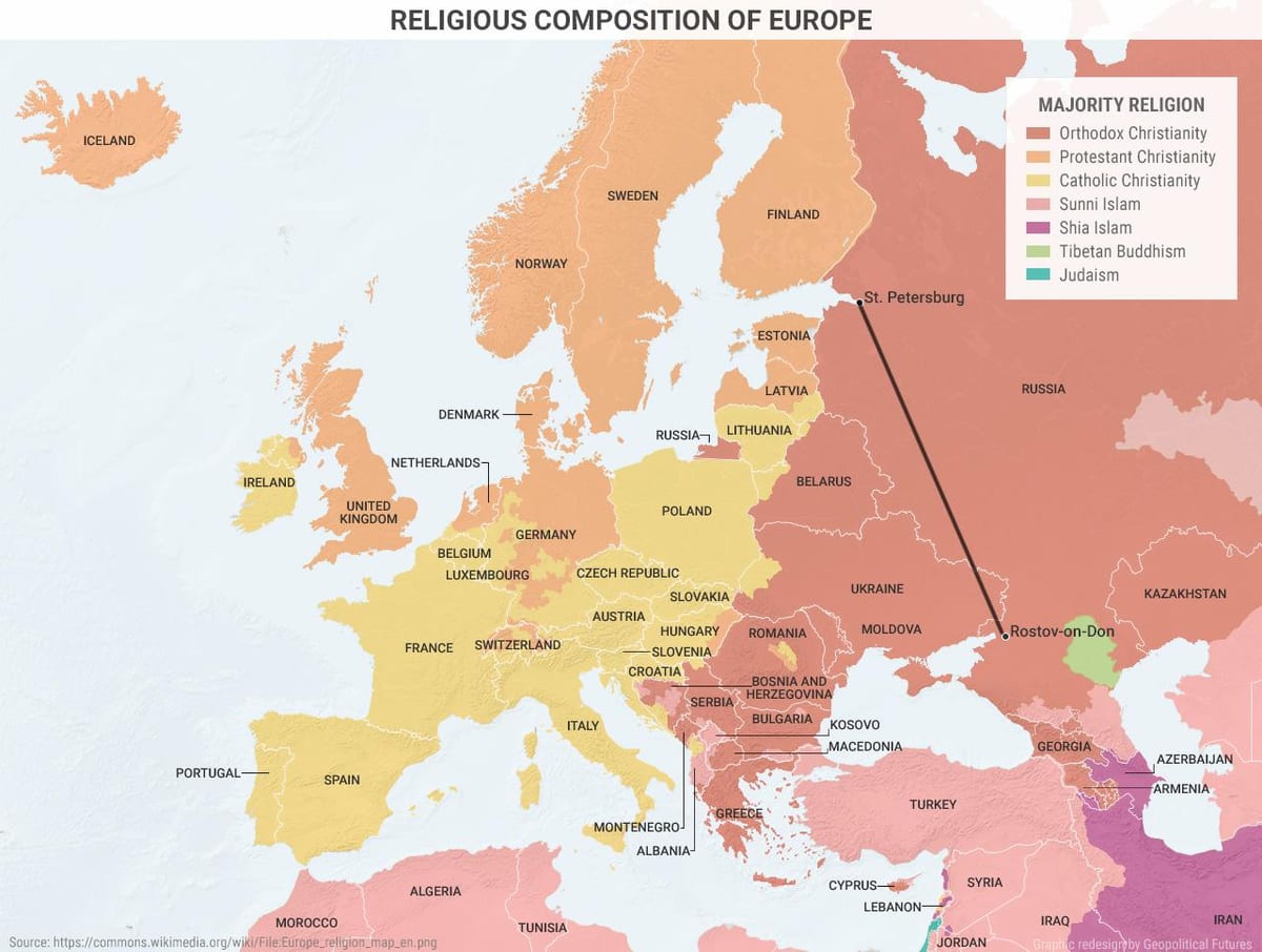 mapa d'Albània religió
