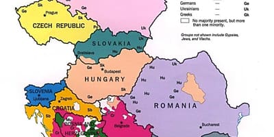 Ètniques mapa d'Albània
