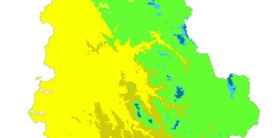 Mapa d'Albània climàtic