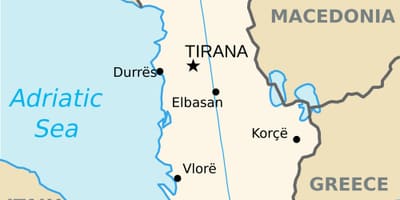 Mapa saranda Albània